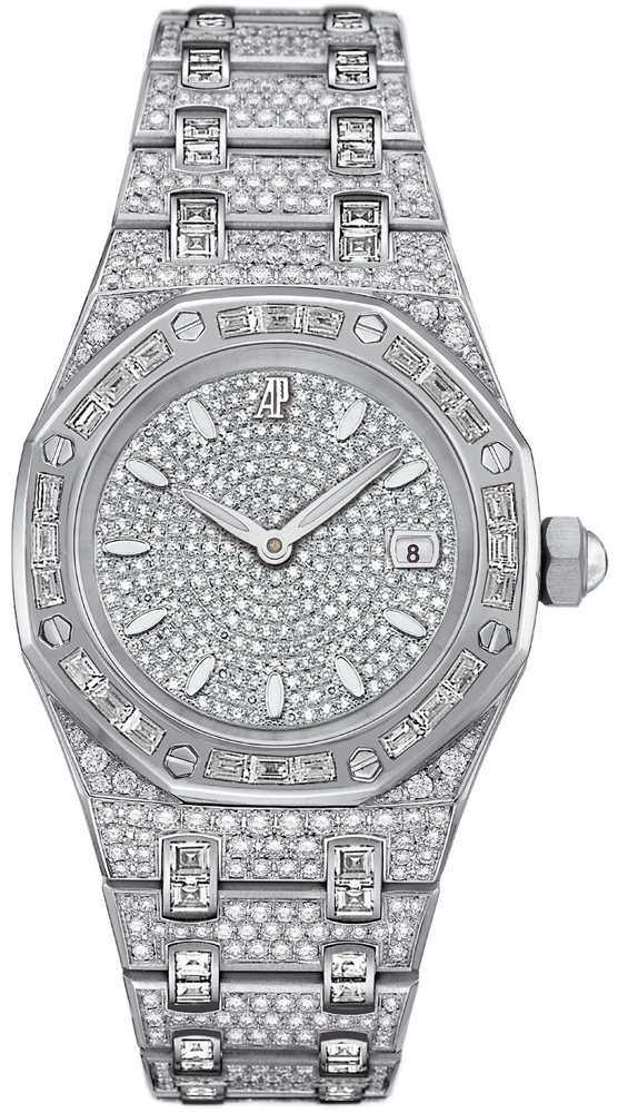Audemars Piguet Royal Oak Diamond Pave White Gold Ladies Watch 67604BCZZ1211BC01 147860$
