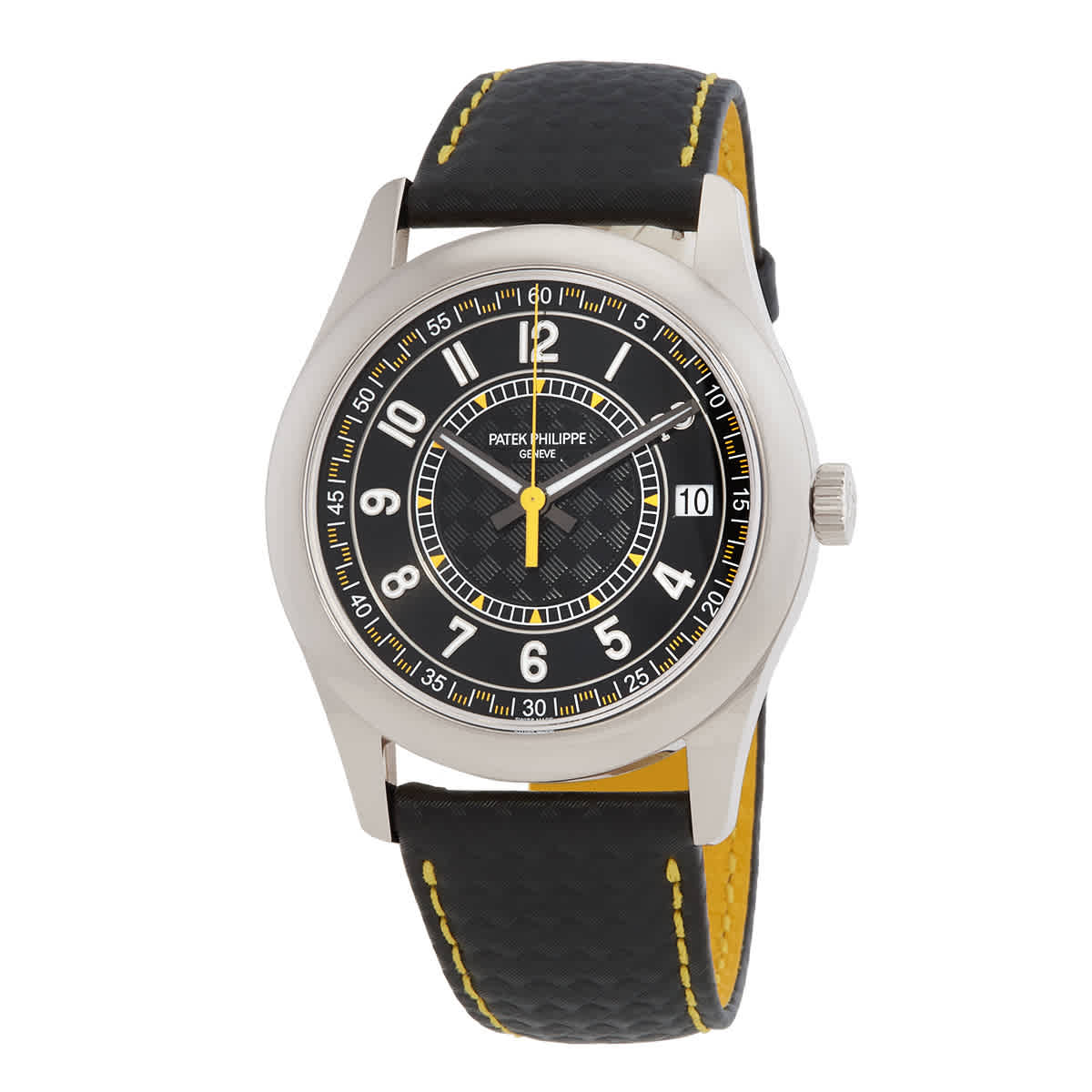 Patek Philippe Calatrava Automatic Black Dial Watch 6007G001