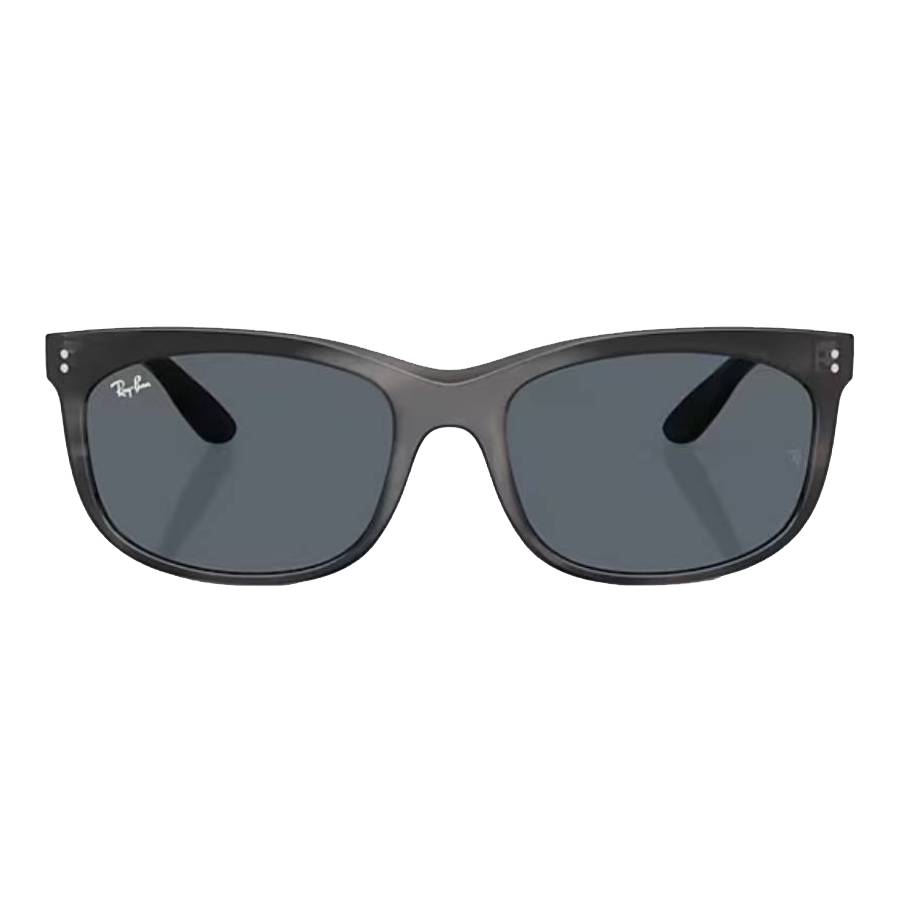 Ray-Ban Unisex Sunglass Balorette -  Frame color: Striped Gray, Lens color: Blue