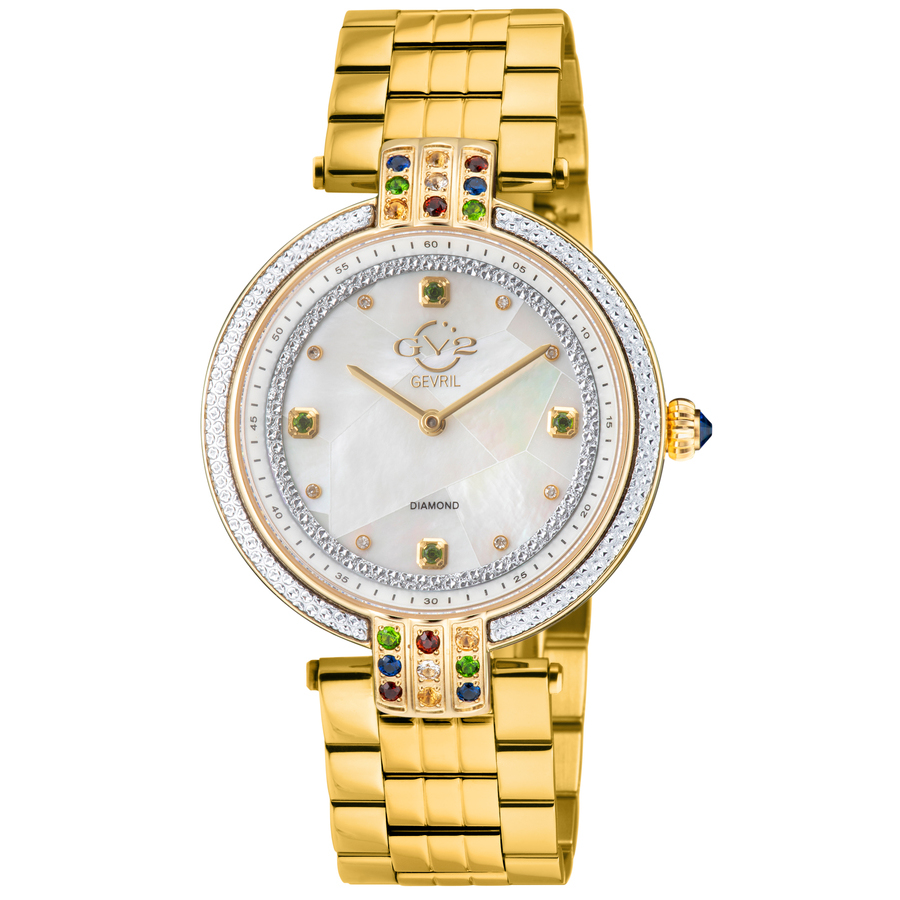 GV2 by Gevril Matera Diamond Mother of Pearl Dial Ladies Watch 12803B 831$