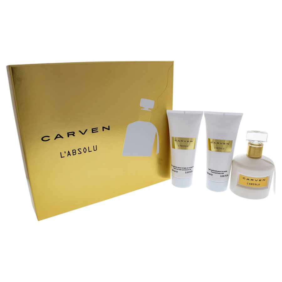 LAbsolu by Carven for Women - 3 Pc Gift Set 333oz EDP Spray 333oz Perfumed Body Milk 333oz Perfumed Bath and Shower Gel 32$