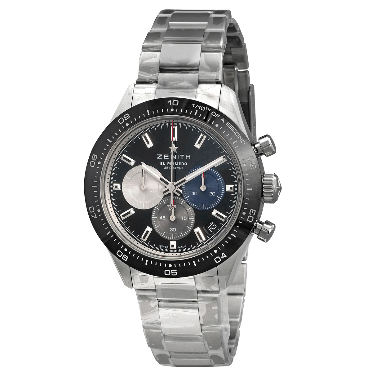 Pre-owned Zenith El Primero Chronomaster Sport Chronograph Black Dial Mens Watch 03.3100.3600/21.M3100