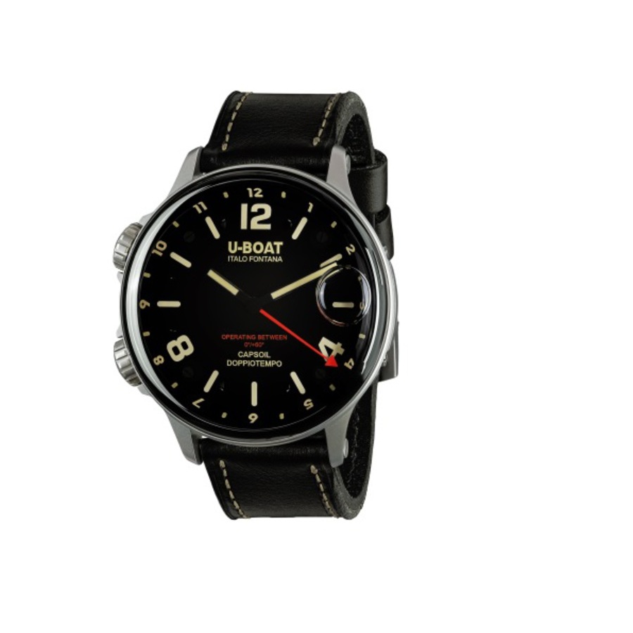U-Boat Capsoil Quartz Black Dial Mens Watch 9672