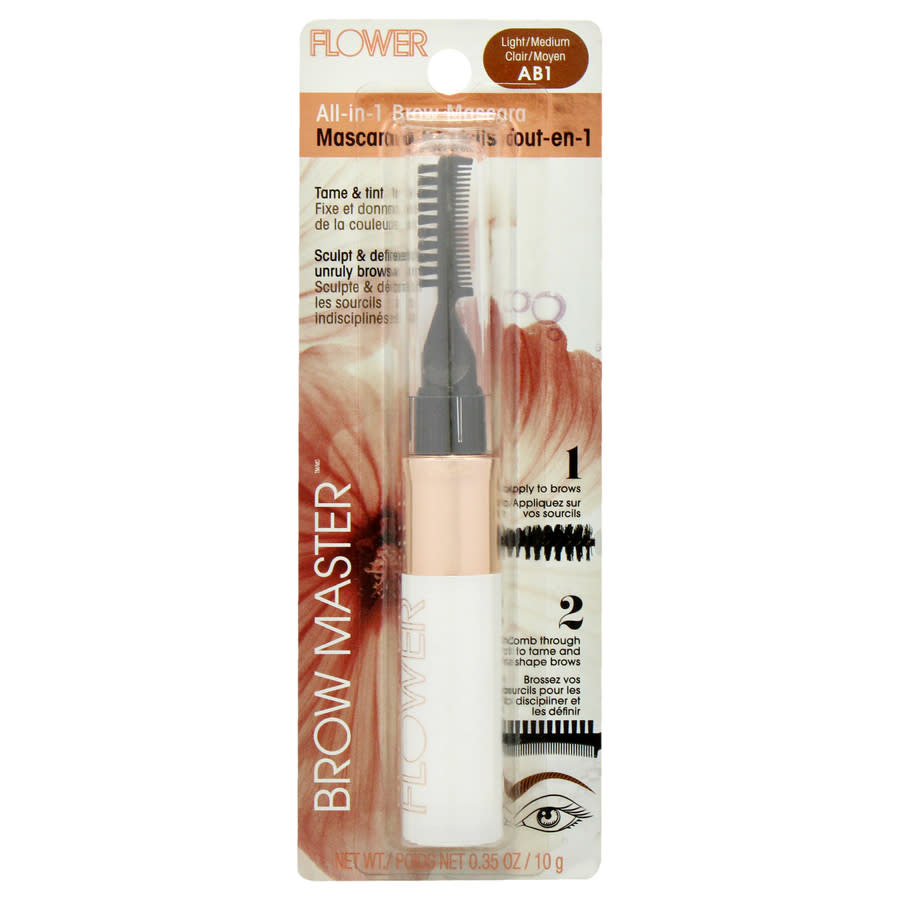 Flower Beauty Ladies Brow Master All-In-1 Brow Mascara 035 oz AB1 Light Medium Makeup 840797102880 10$