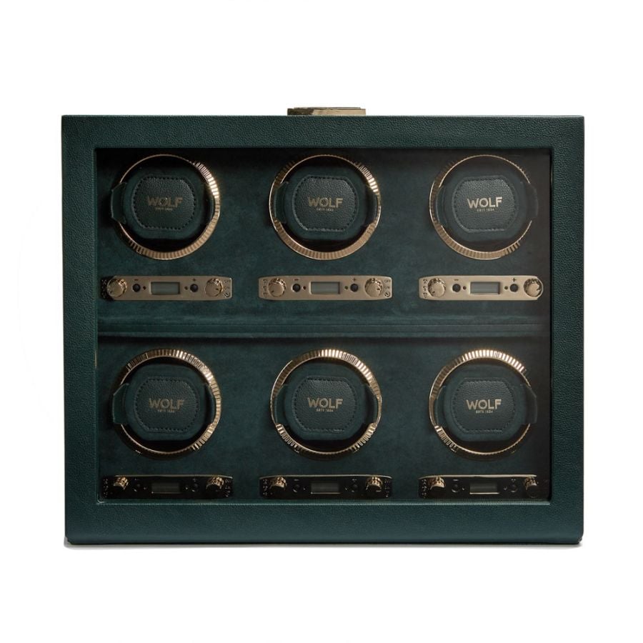 British Racing 6 Piece Watch Winder 4405$