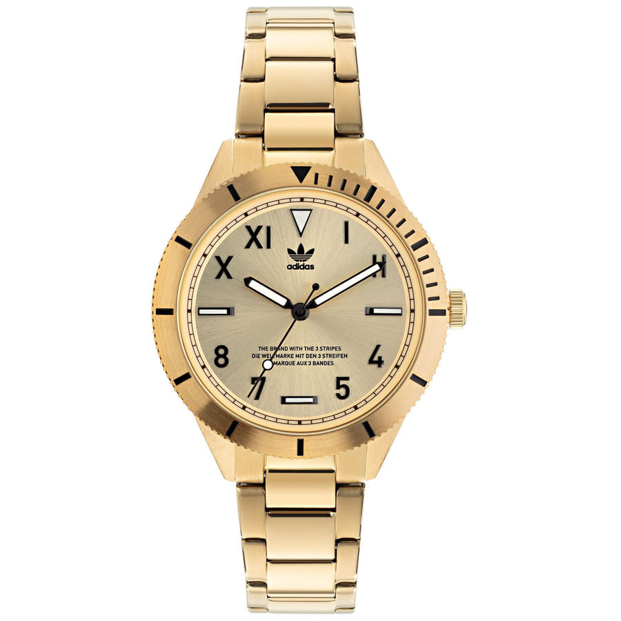 Adidas Originals Fashion Edition Three Gold Dial Unisex Watch AOFH22061 100$