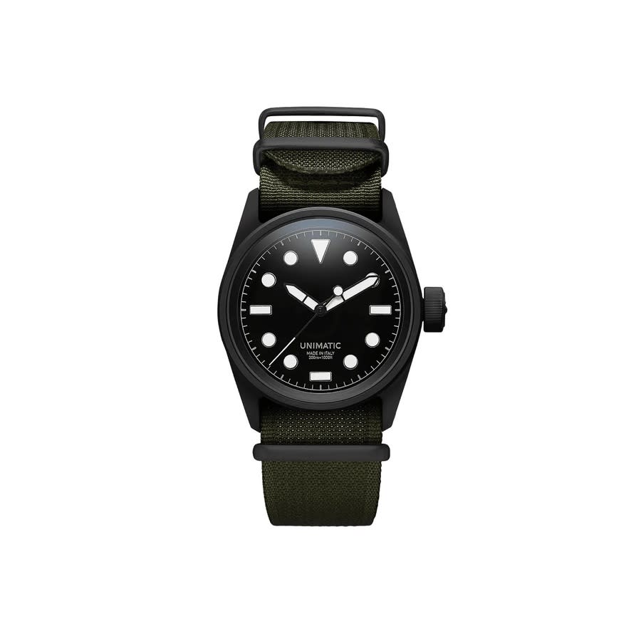 Unimatic Modello Cinque Automatic Black Dial Mens Watch U5S-BLN