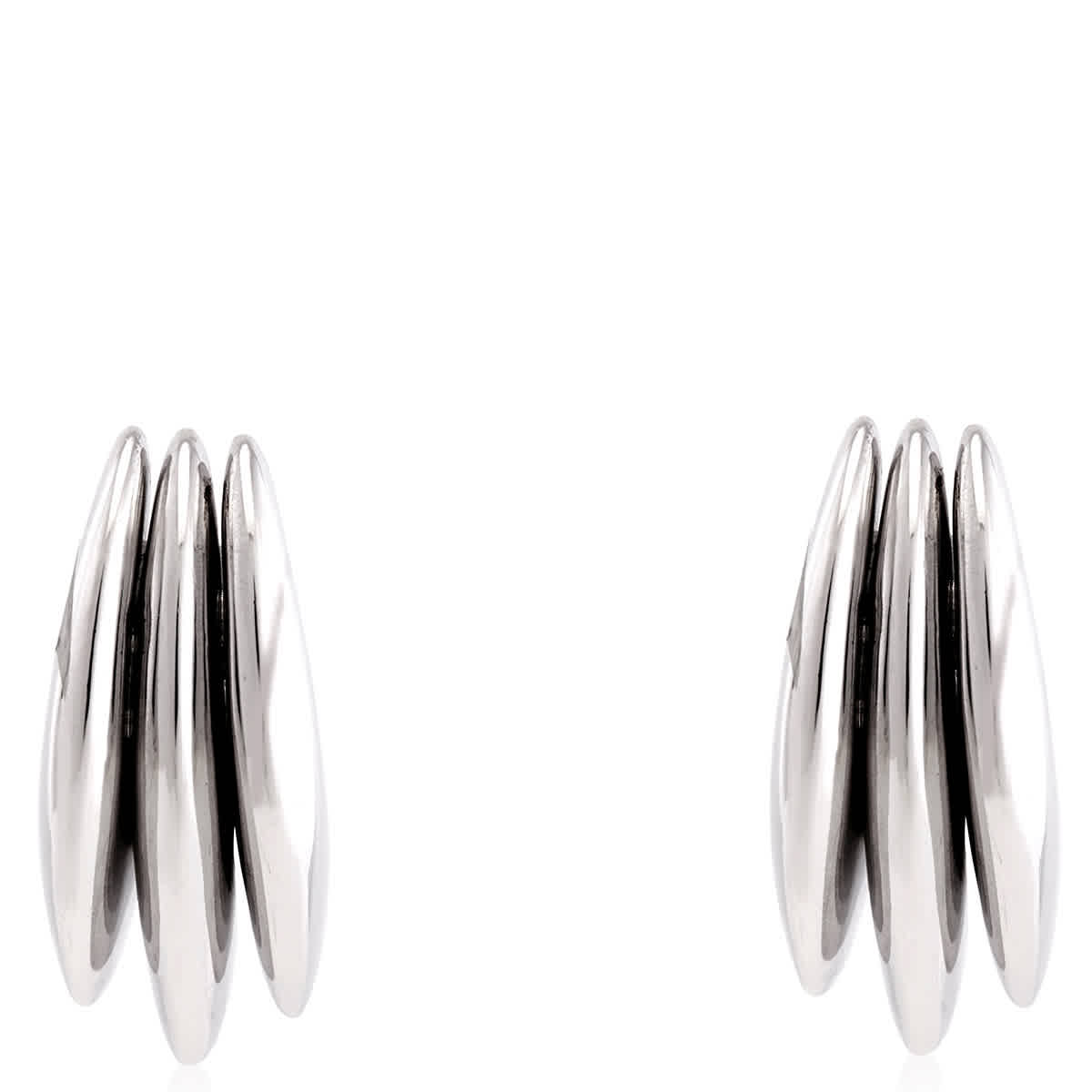 Burberry Triple Thorn Sculptural Silver Earrings 398$