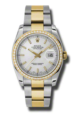 Rolex Oyster Perpetual Datejust 36 Silver Dial Stainless Steel and 18K Yellow Gold Bracelet Automatic Ladies Watch 116243SSO Rolex Oyster Perpetual Datejust 36 Silver Dial Stainless Steel and 18K Yellow Gold Bracelet Automatic Ladies Watch 116243SSO