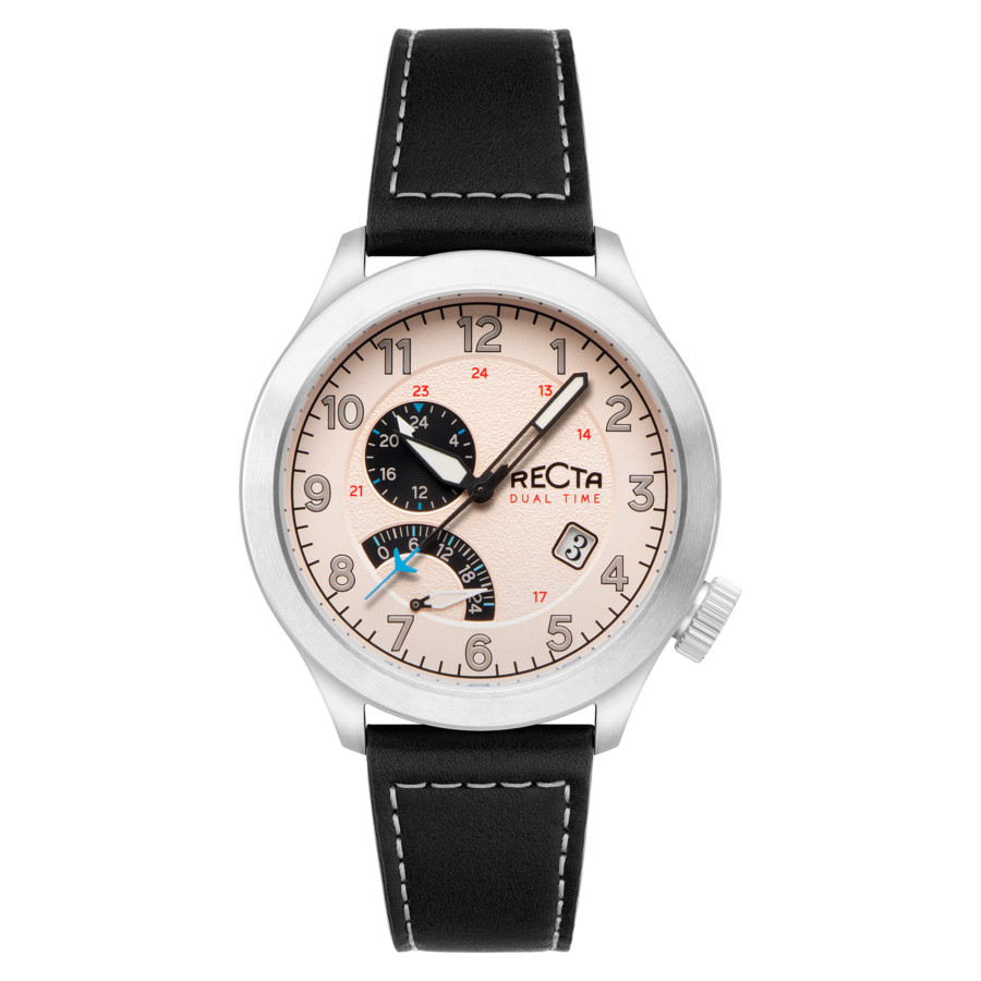 Recta Altitude GMT Quartz Rose Gold Dial Mens Watch RT-3007-06