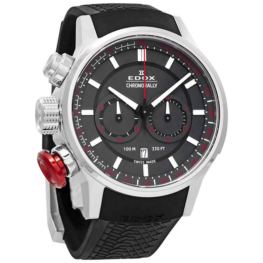 Edox Chronorally Grey Dial Men's Chronograph Watch 10302 3 GR3