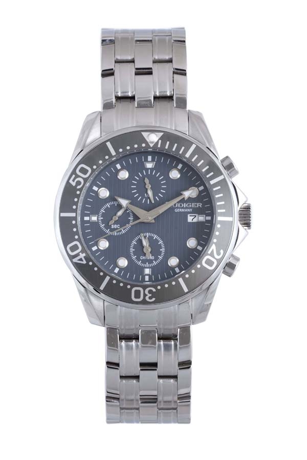 Rudiger Chemnitz Chronograph Blue Dial Mens Watch R2001-04-011 390$