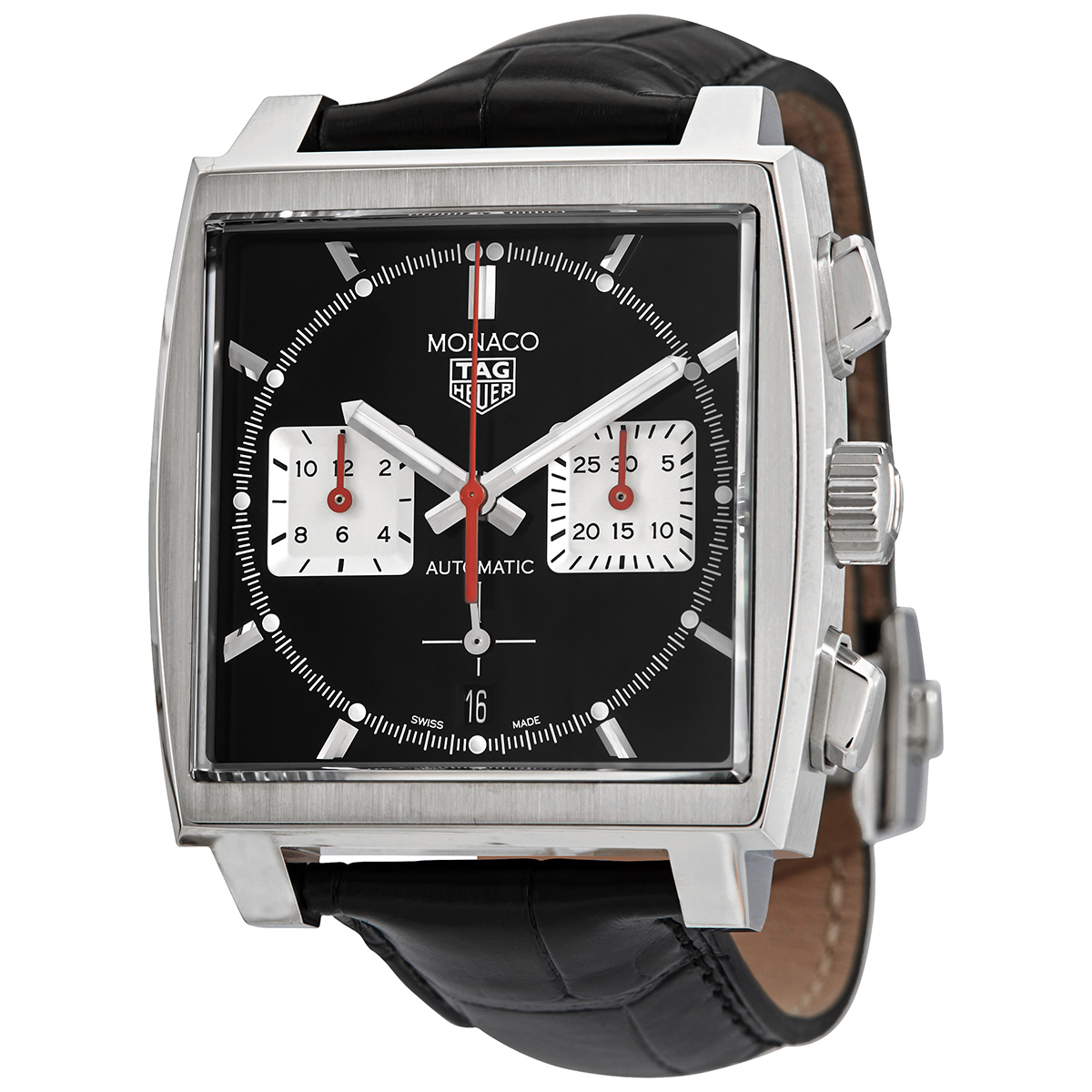 Pre-owned Tag Heuer Monaco Chronograph Automatic Black Dial Mens Watch CBL2113FC6177 4495$