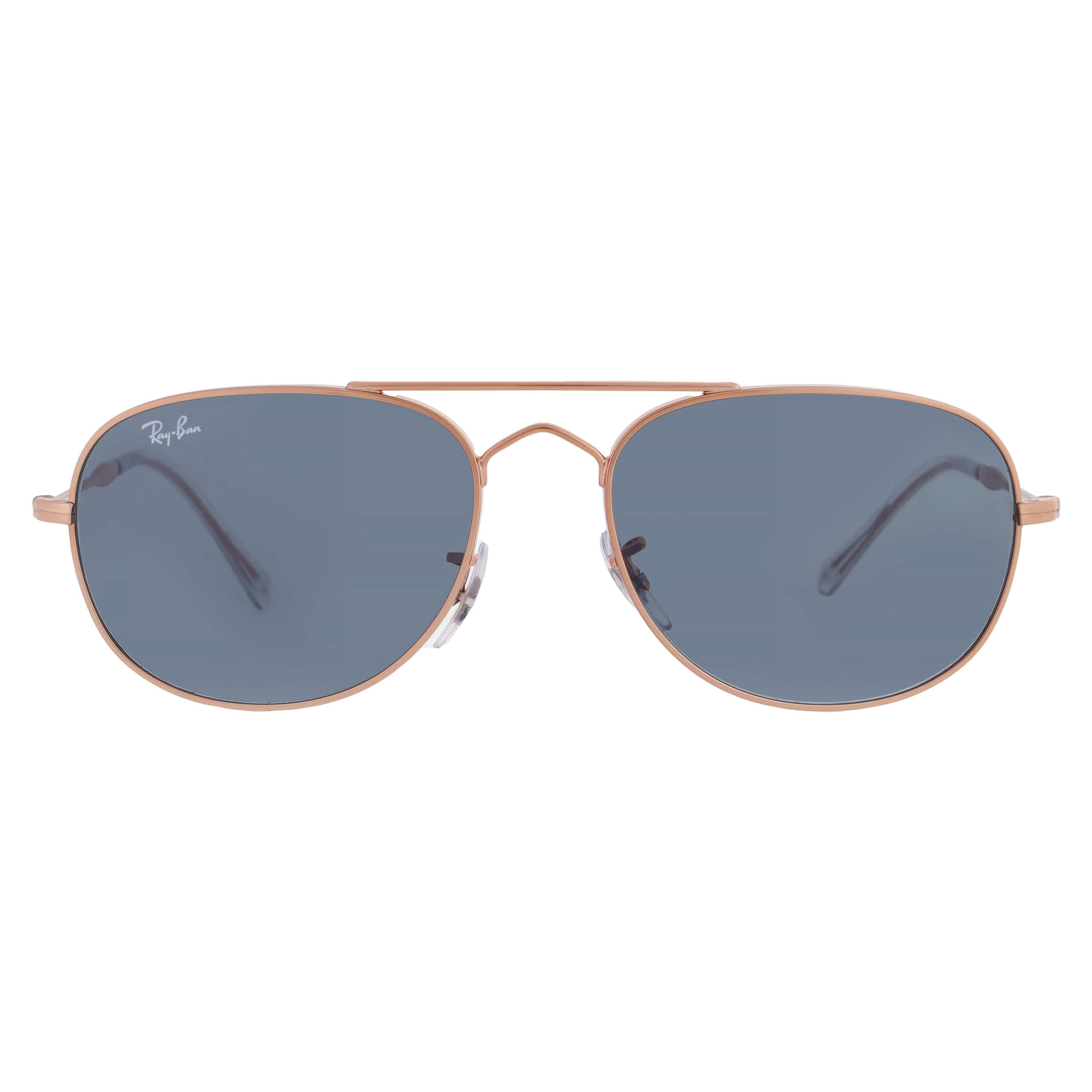 Ray-Ban Unisex Sunglass Bain Bridge -  Frame color: Rose Gold, Lens color: Blue
