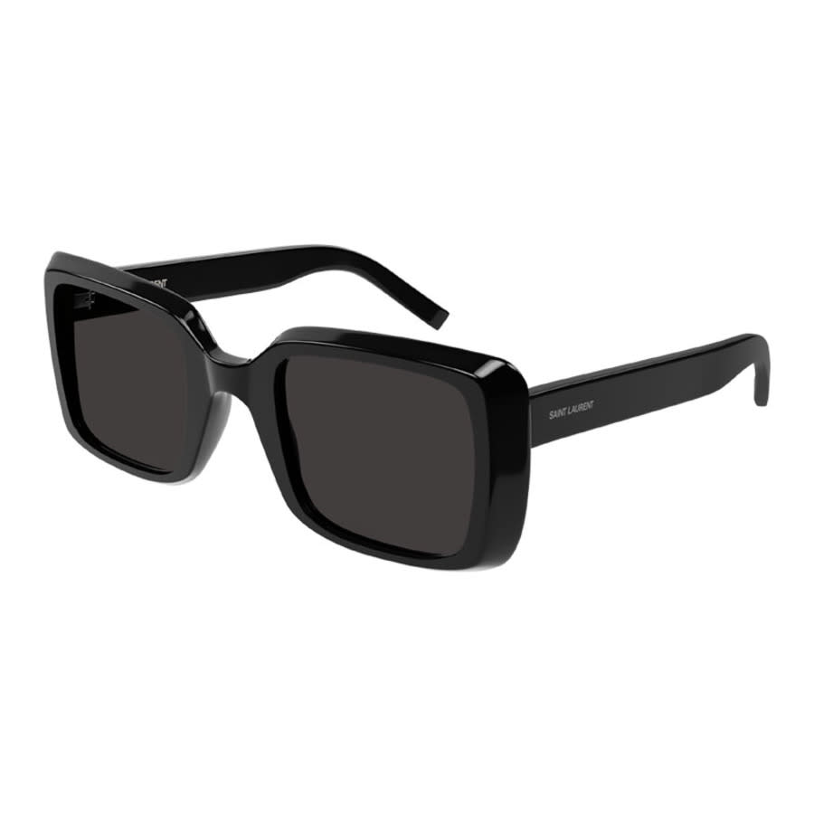Saint Laurent SL497001 Square Full-Rim Sunglasses — Black