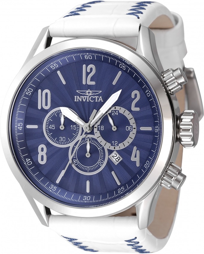 Мужские часы Invicta Bolt с хронографом GMT и кварцевым синим циферблатом 46559