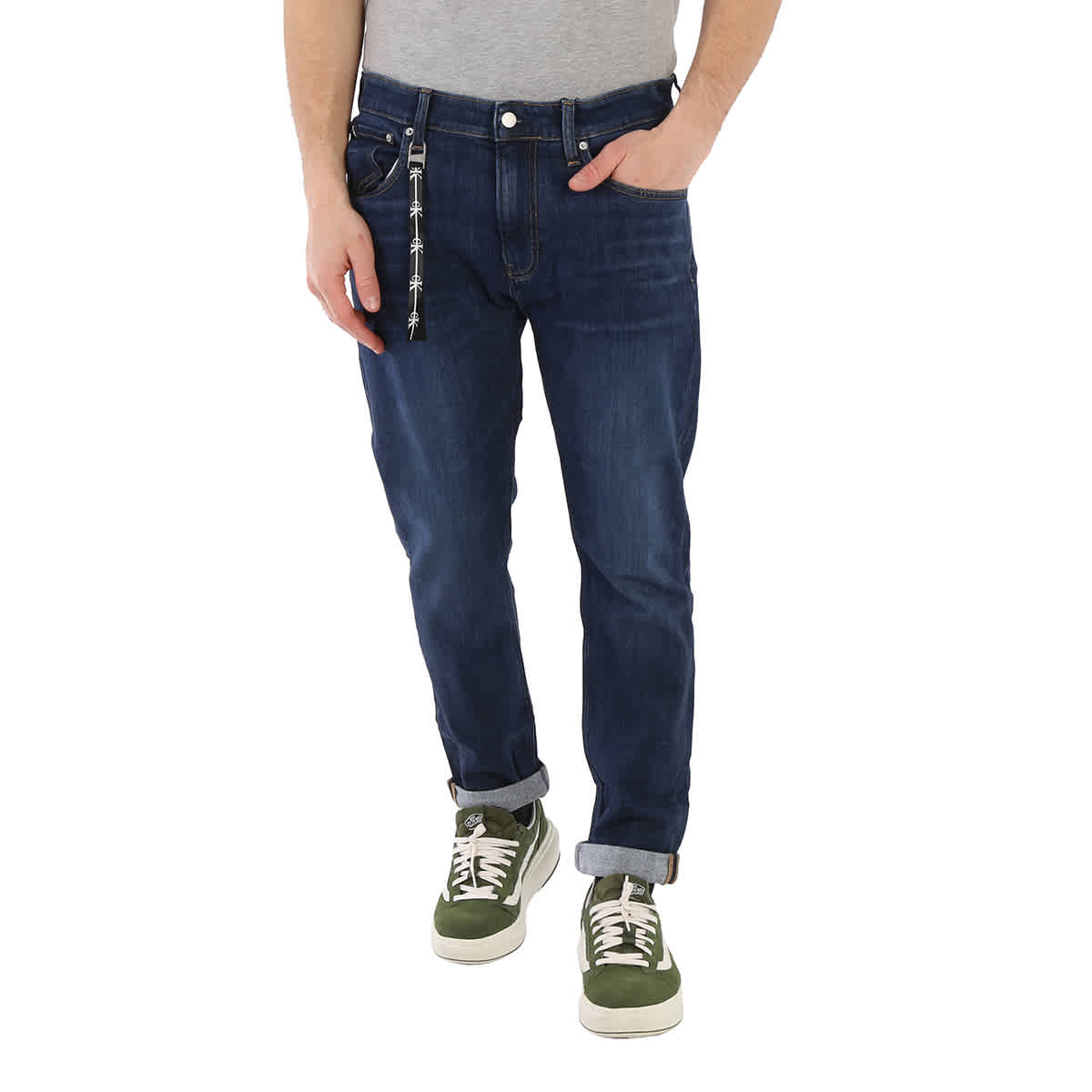 Calvin Klein High Stretch Washed Modern Tapered Jeans