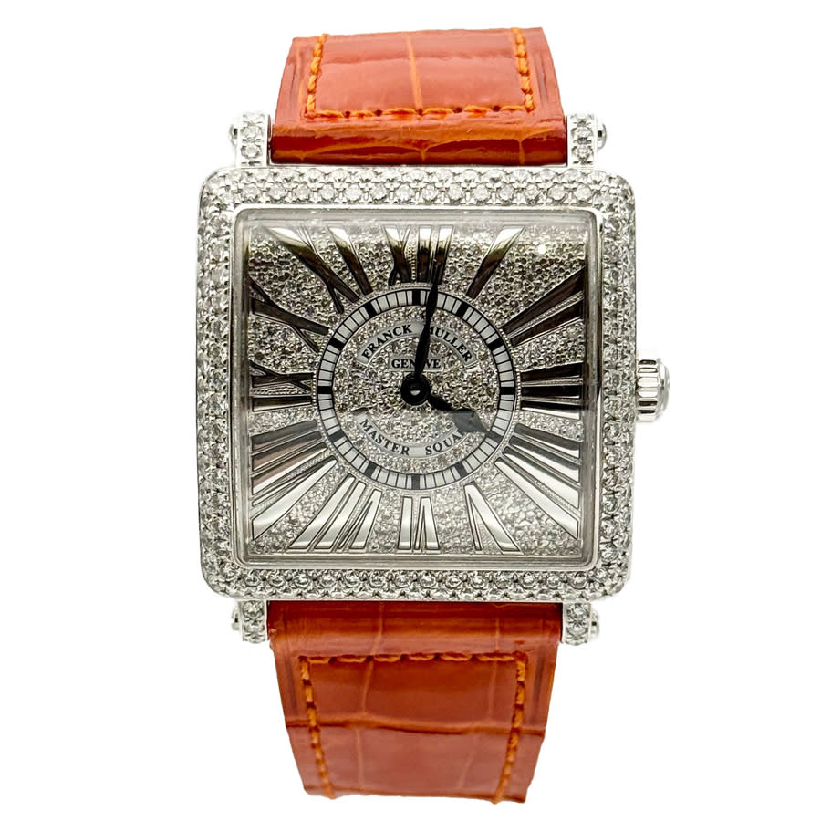 Franck Muller Master Square Quartz Diamond Ladies Watch 6002 L QZ R D CD-ORG 8591$