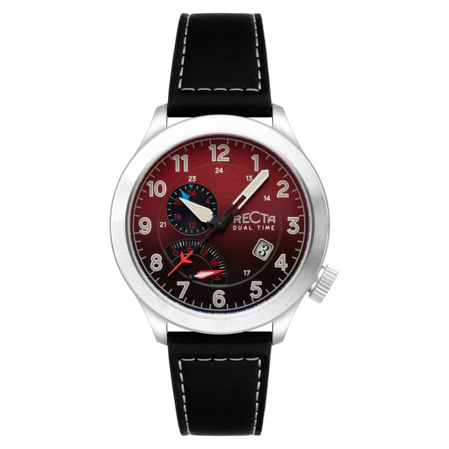 Recta Altitude GMT Quartz Red Dial Mens Watch RT-3007-05