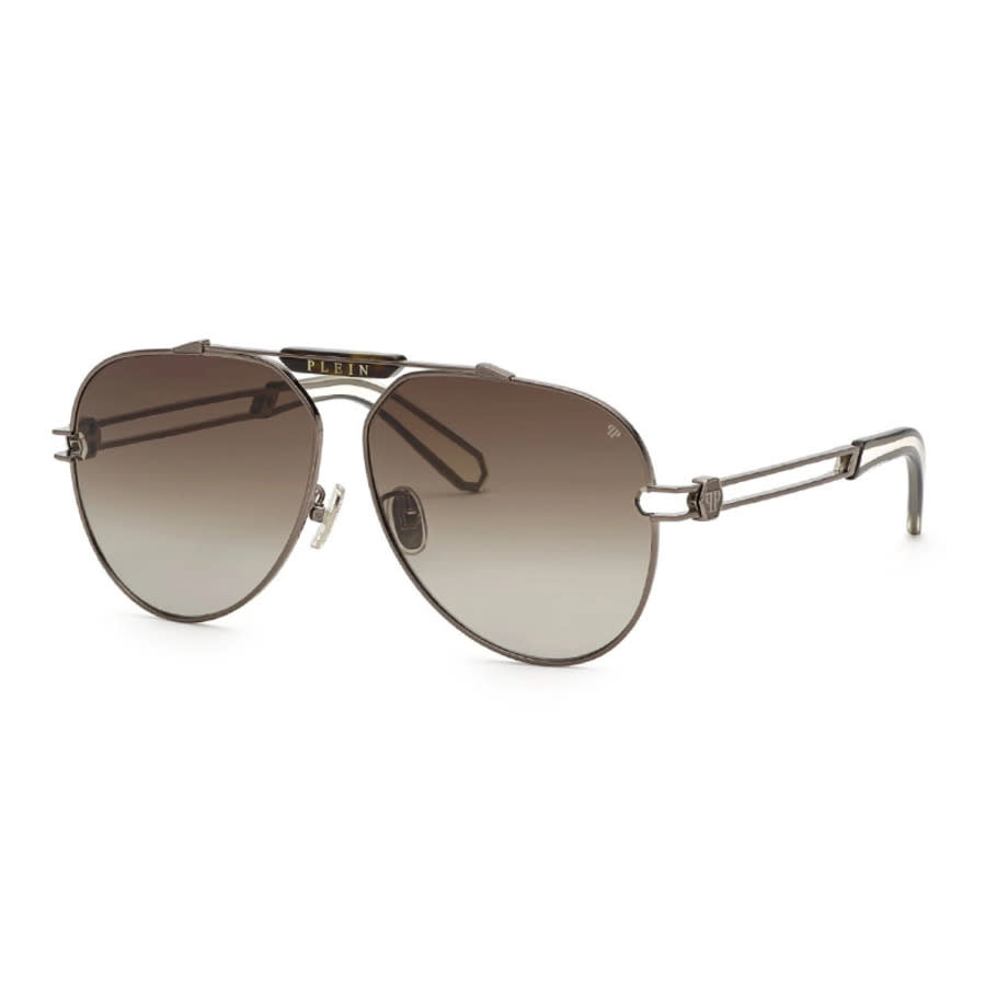 Philipp Plein SPP048M 0584 Men's Sunglasses Gunmetal Size 62