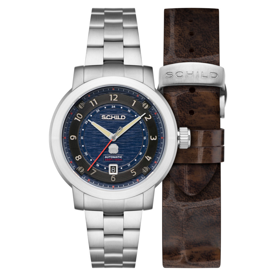 Schild Heinrich Automatic Blue Dial Mens Watch SC-1014-22