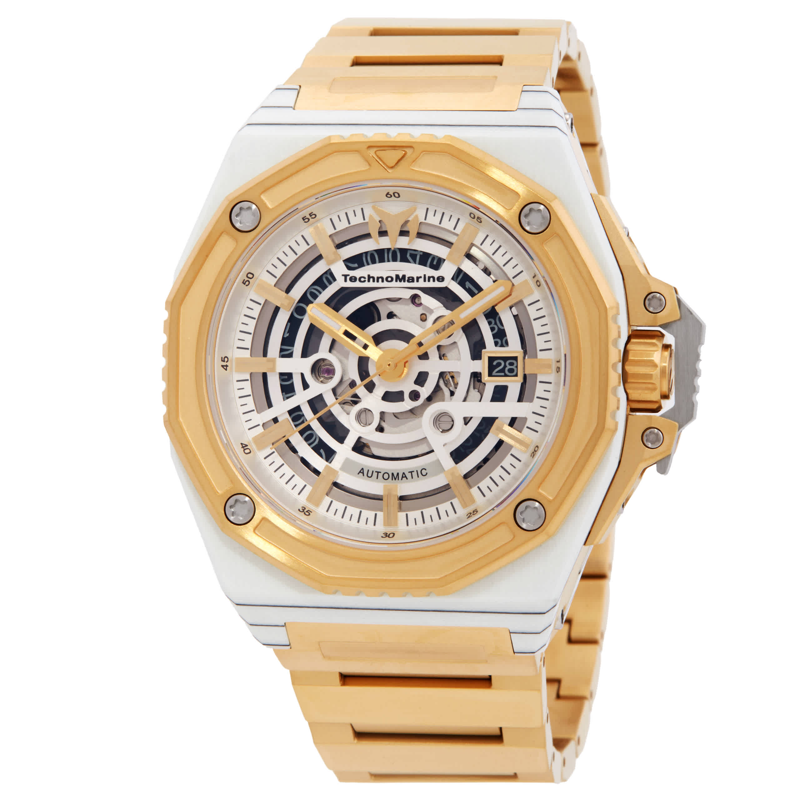 TechnoMarine Carbon Nautic Automatic Silver Dial Mens Watch TM-525004 411$
