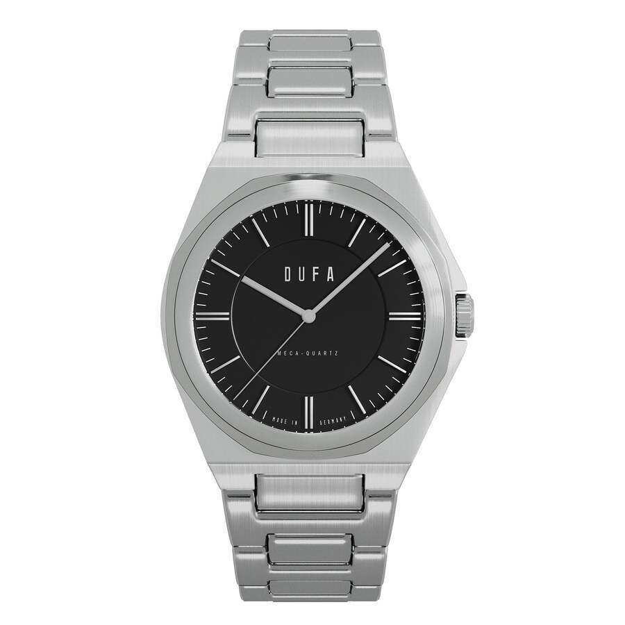 Dufa Wachsmann Black Dial Ladies Watch DF-7037-22