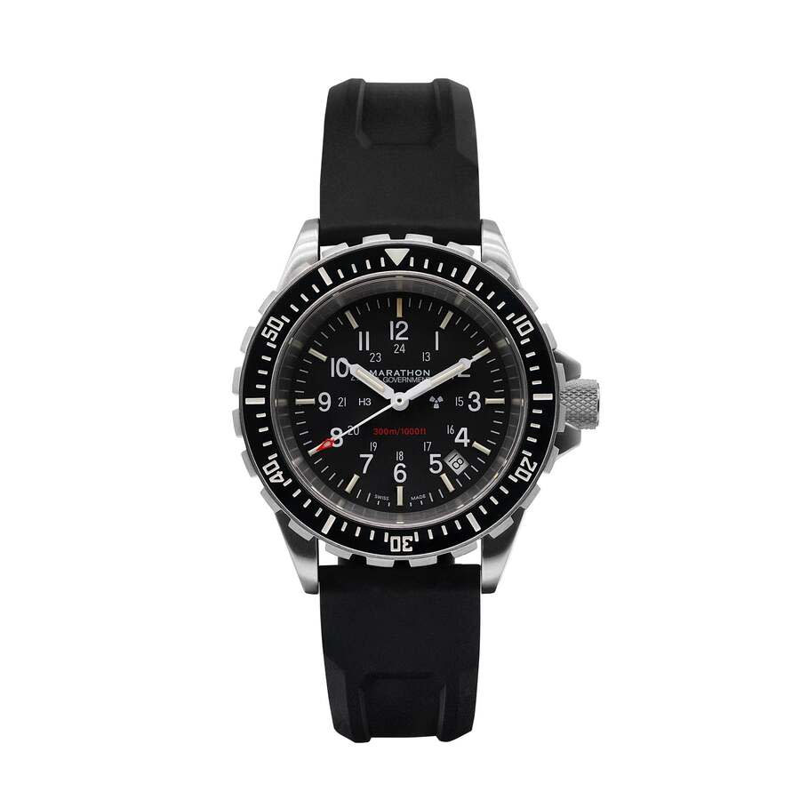 Marathon 41Mm Tsar Quartz Black Dial Unisex Watch WW194007SS-0030