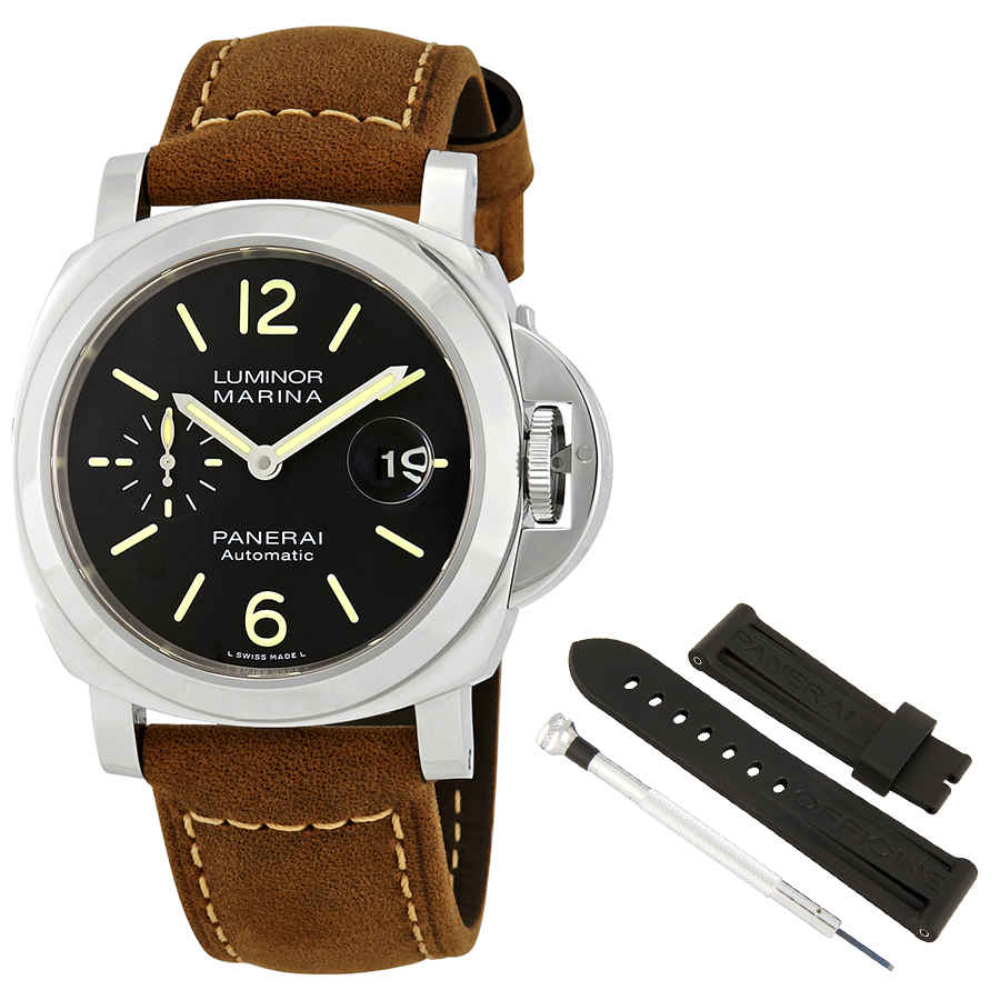 Panerai Luminor Marina Automatic Black Dial 44 mm Mens Watch PAM01104
