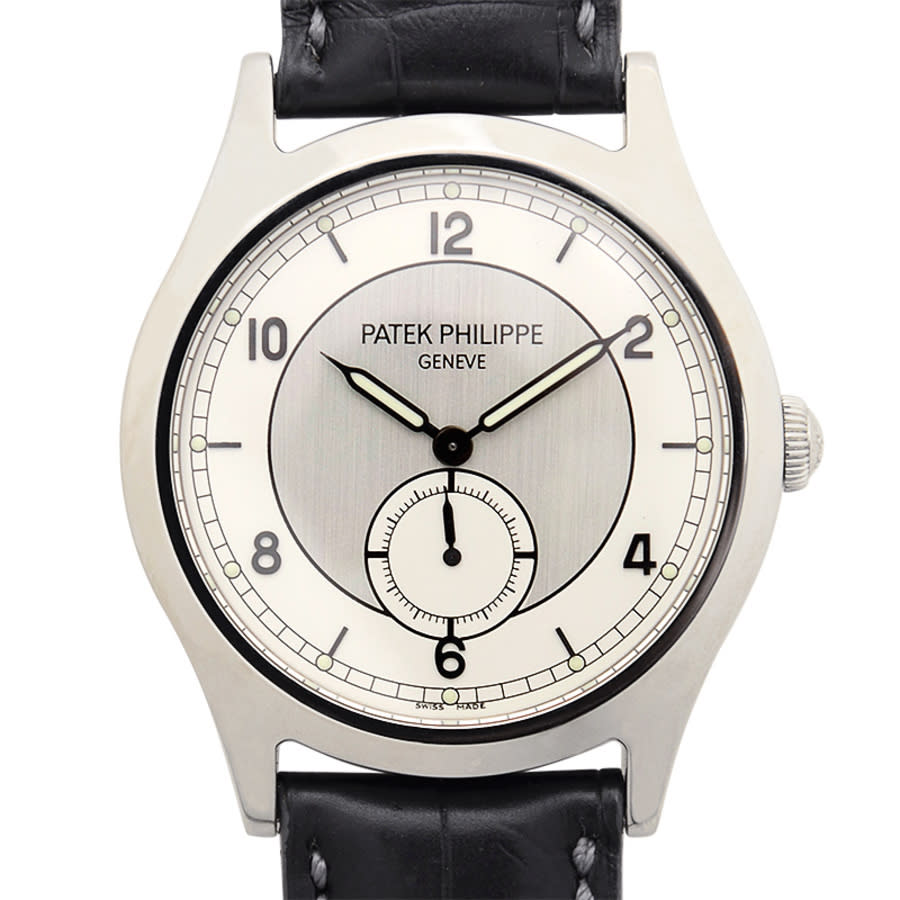 Patek Philippe Calatrava Silvertone Dial Unisex Watch 5565A001