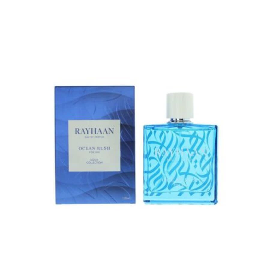 Rayhaan Mens Ocean Rush EDP Spray 3.38 oz Fragrances 6298044138733