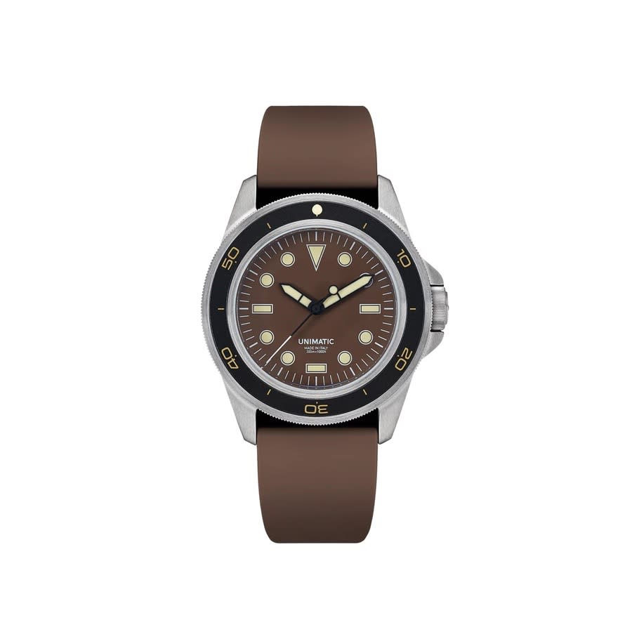 Unimatic Diving Heritage Automatic Brown Dial Mens Watch U1-DHBR