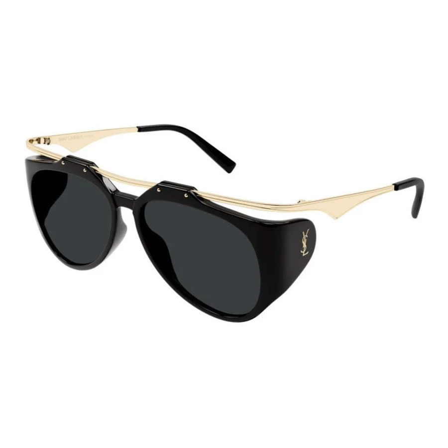 Saint Laurent SL M137 AMELIA 001 Women’s Sunglasses Black Size 55 - Free RX Lenses - Free RX Lenses