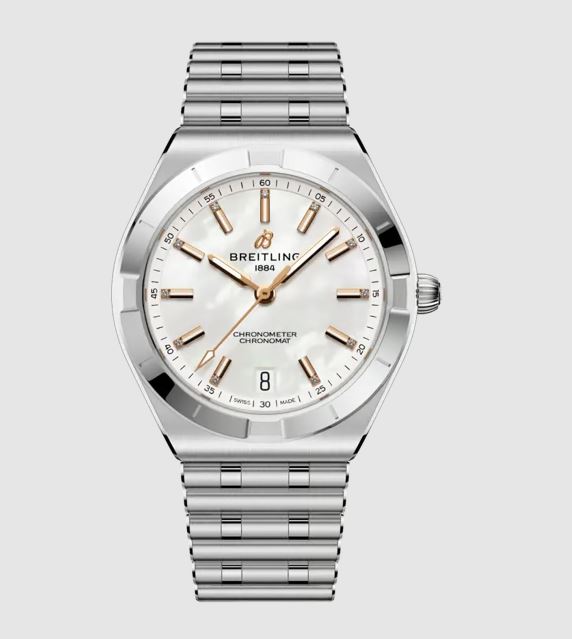 Breitling Chronomat Automatic White Dial Ladies Watch A10320101A1A1 5025$