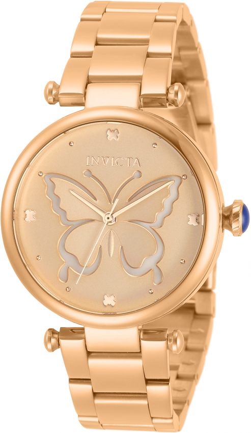 Invicta Wildflower Quartz Rose Gold Dial Ladies Watch 33234  display picture 2