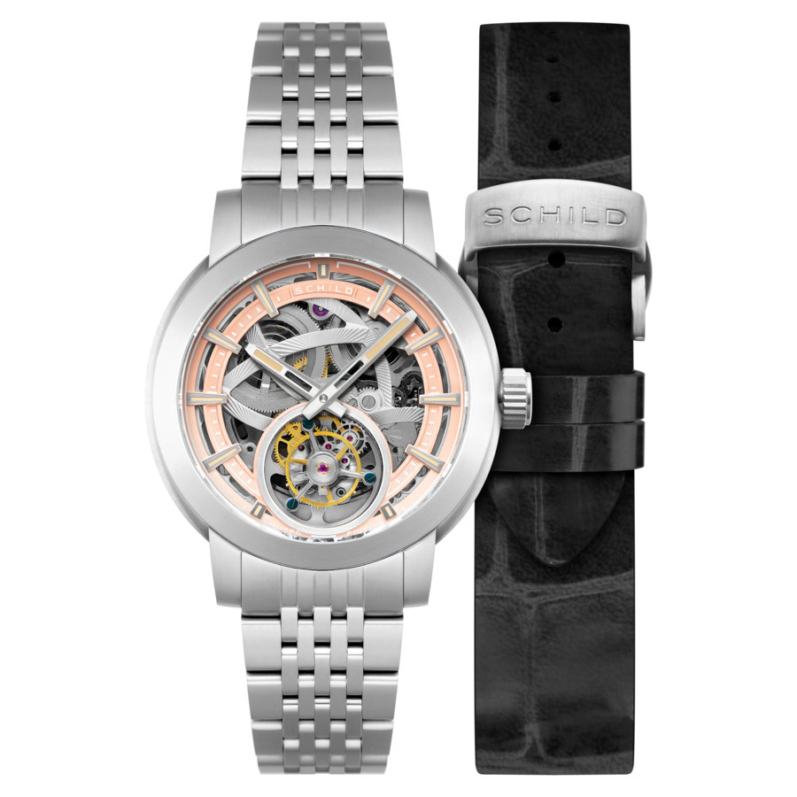 Schild Heinrich Automatic Rose Gold Dial Mens Watch SC-1006-66