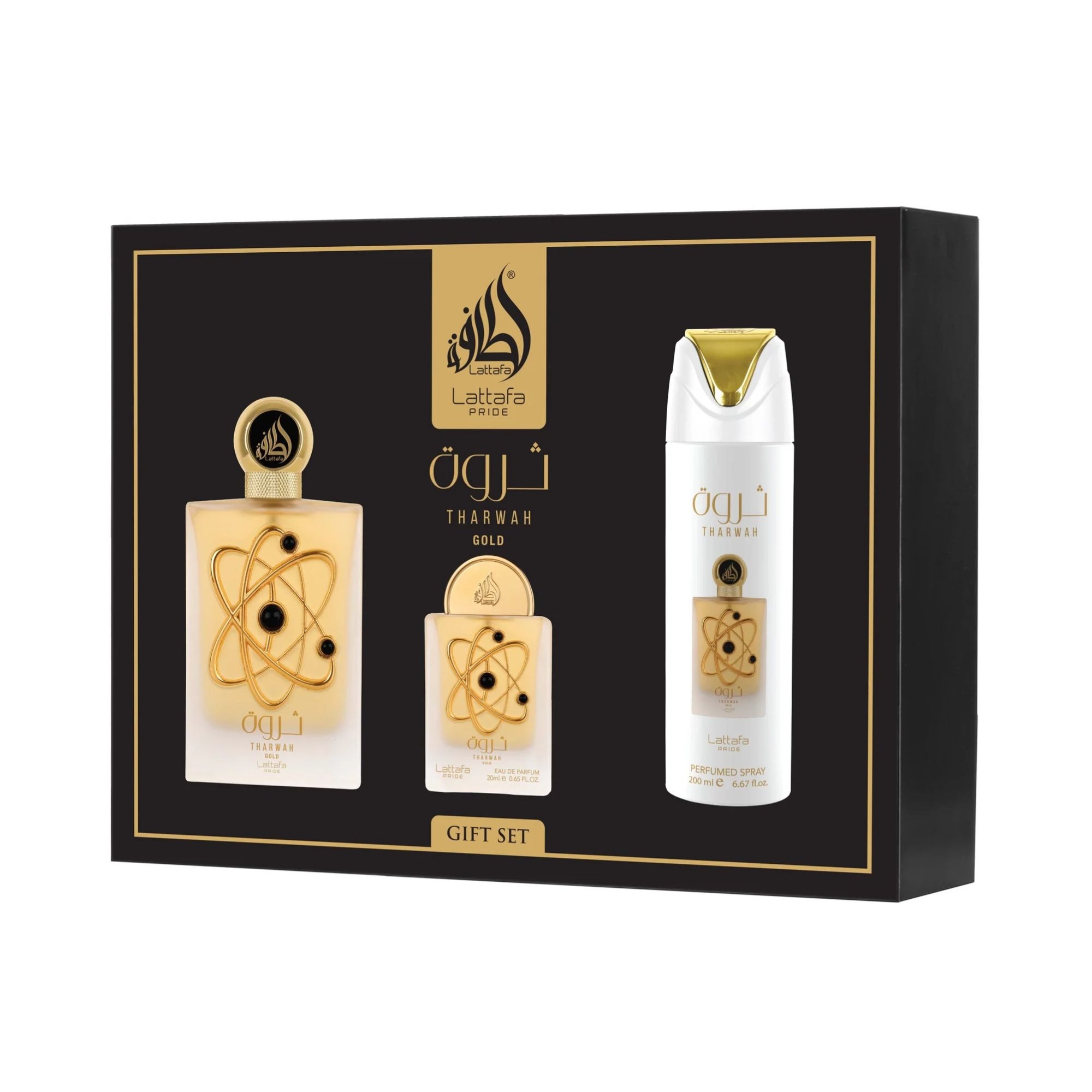 Lattafa Tharwah Gold Gift Set Fragrances 6290362347880 35$
