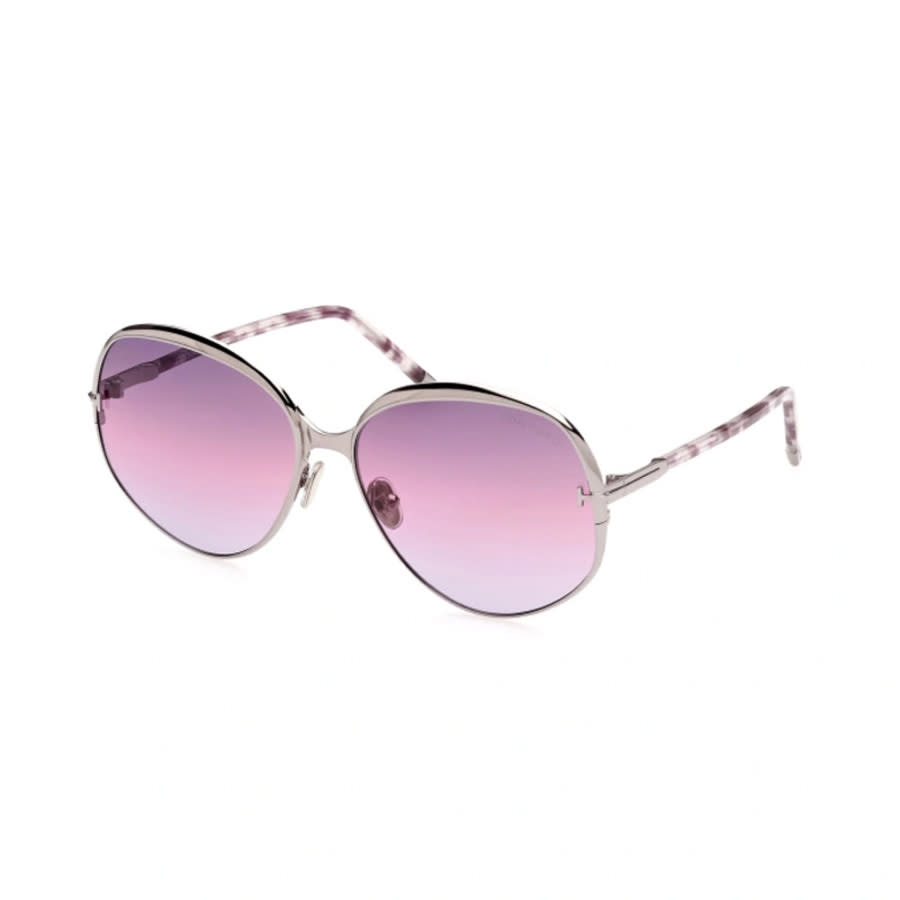 Tom Ford Ladies Black Round Sunglasses FT0913 14Z