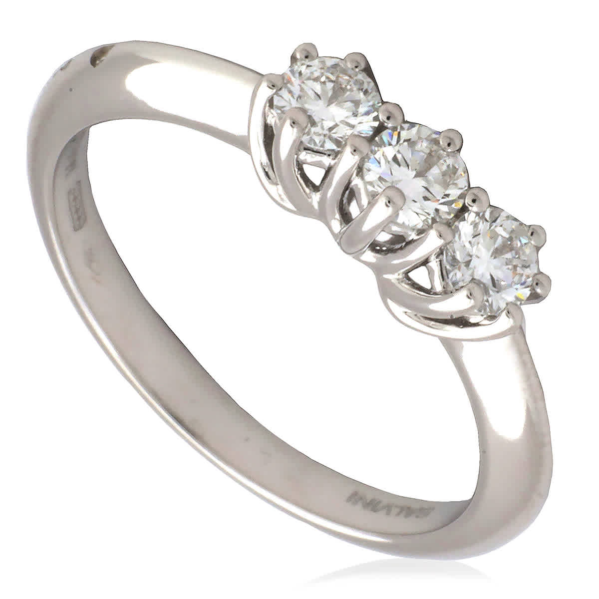 Salvini Lavinia 18k White Gold 0.42 CT Diamond Ring, Size 13