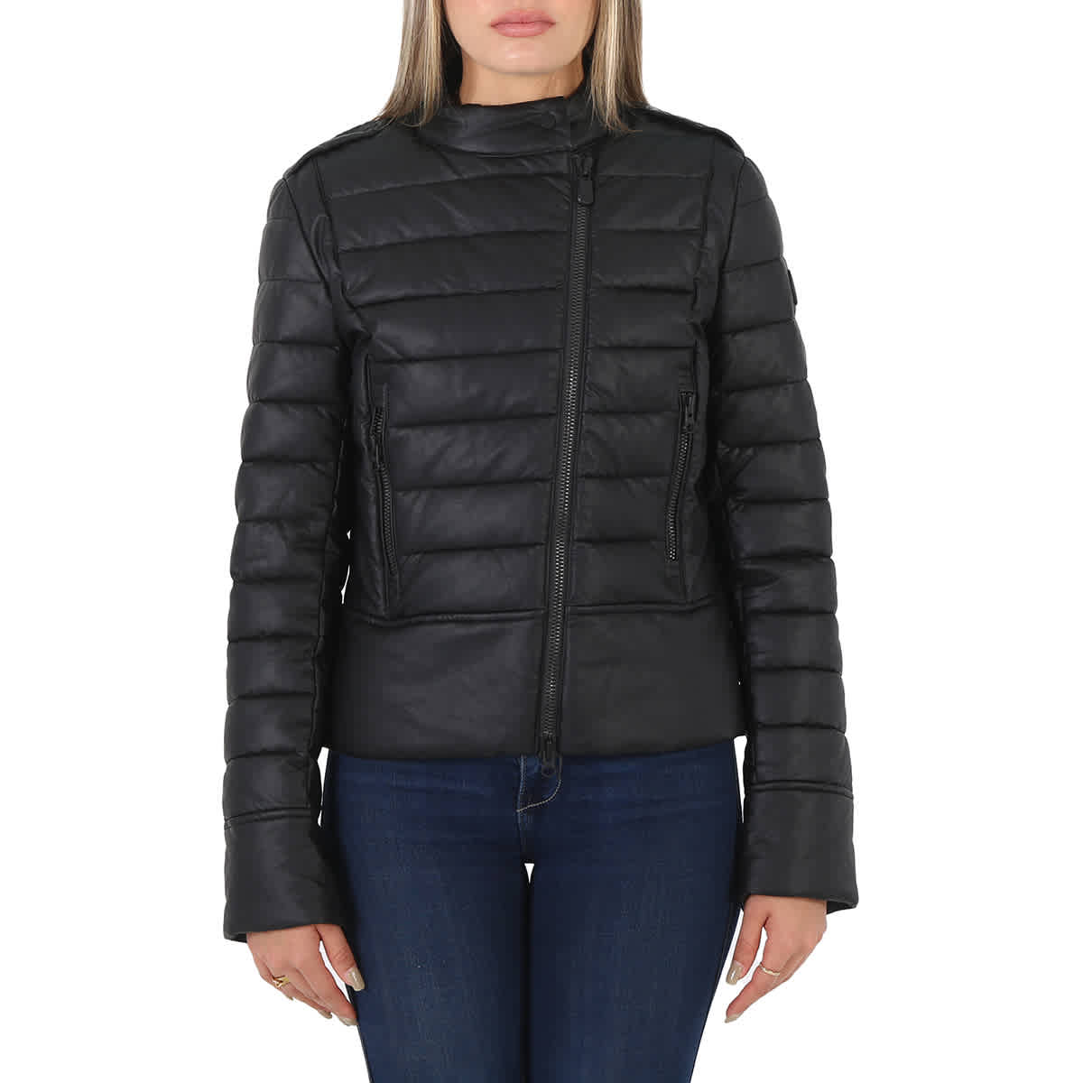 Biker puffer jacket sale