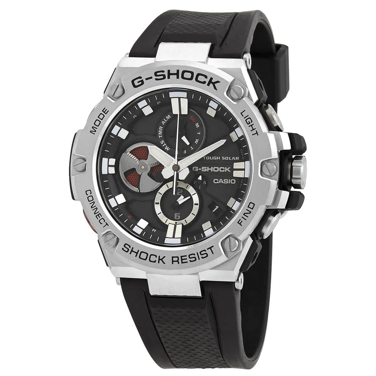 Casio G-Shock Youth Alarm Chronograph Quartz Black Dial Mens Watch GSTB100-1A 265$