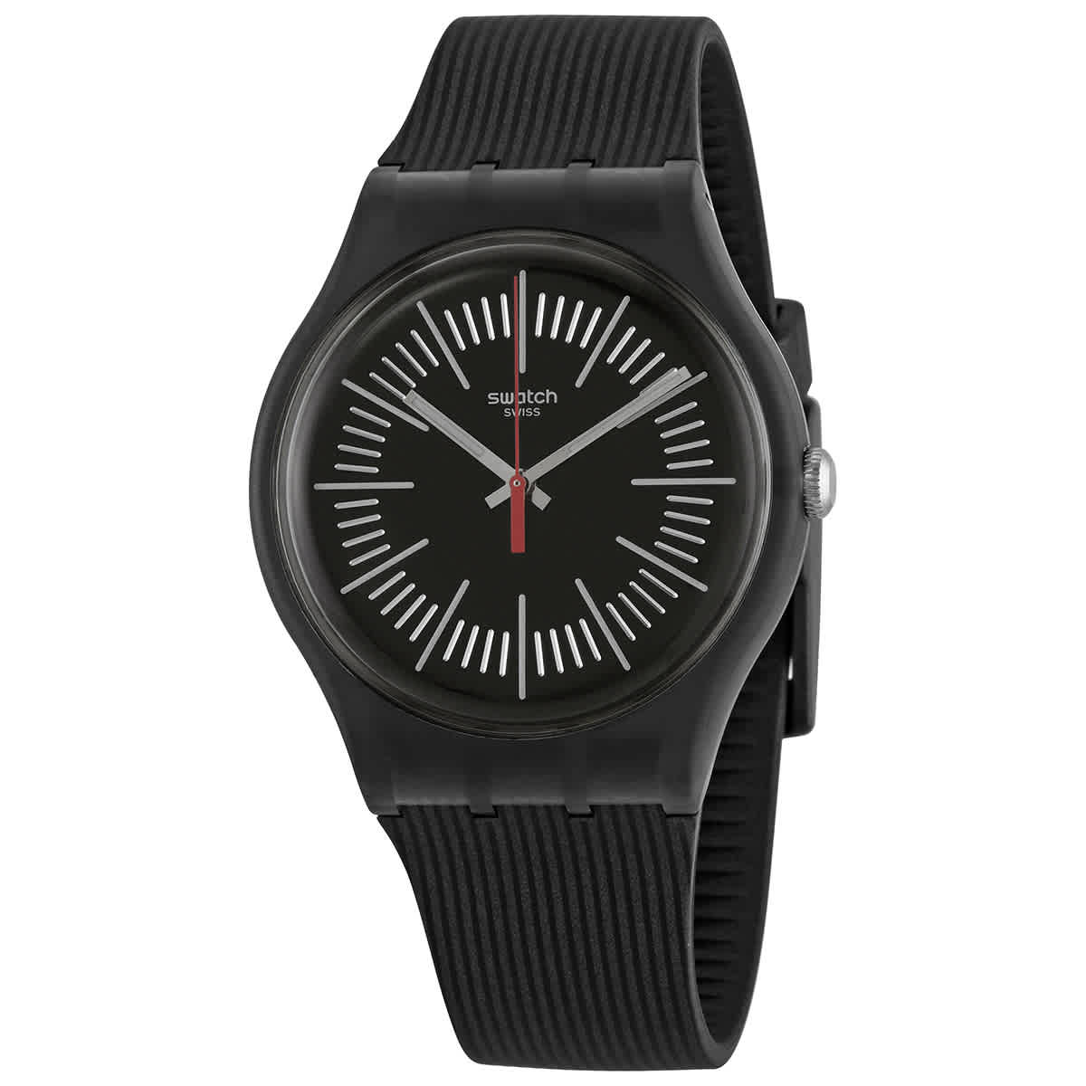 Swatch INTERCYDERAL Quartz Black Dial Mens Watch SUOB178