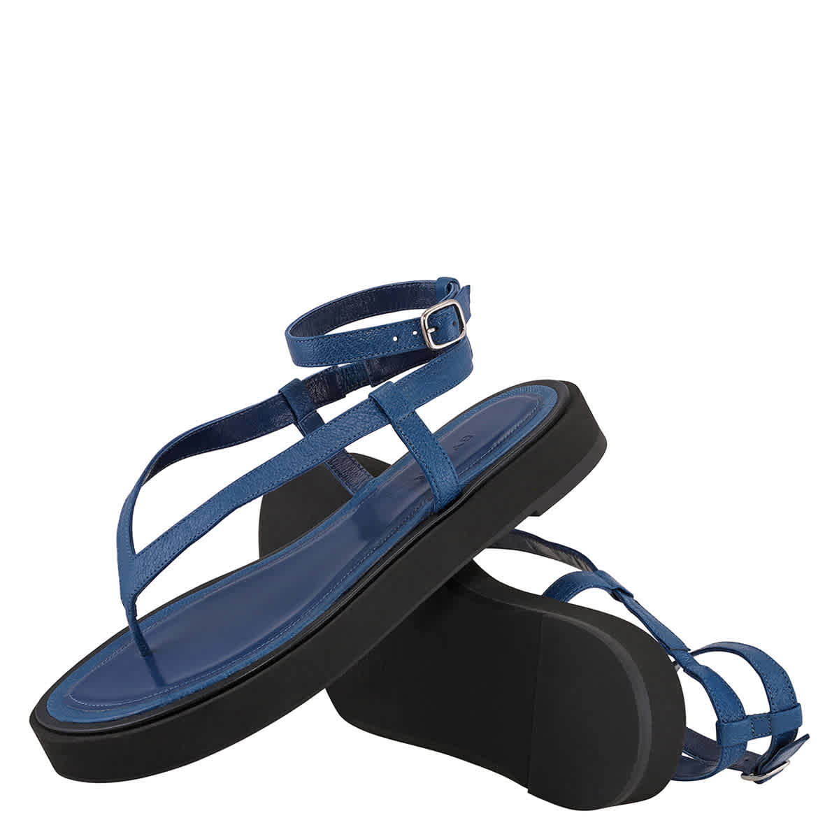 By Far Ladies Deep Blue Cece Sandals