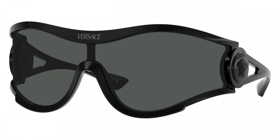 Versace Dark Grey Shield Unisex Sunglasses VE4475 536087 142