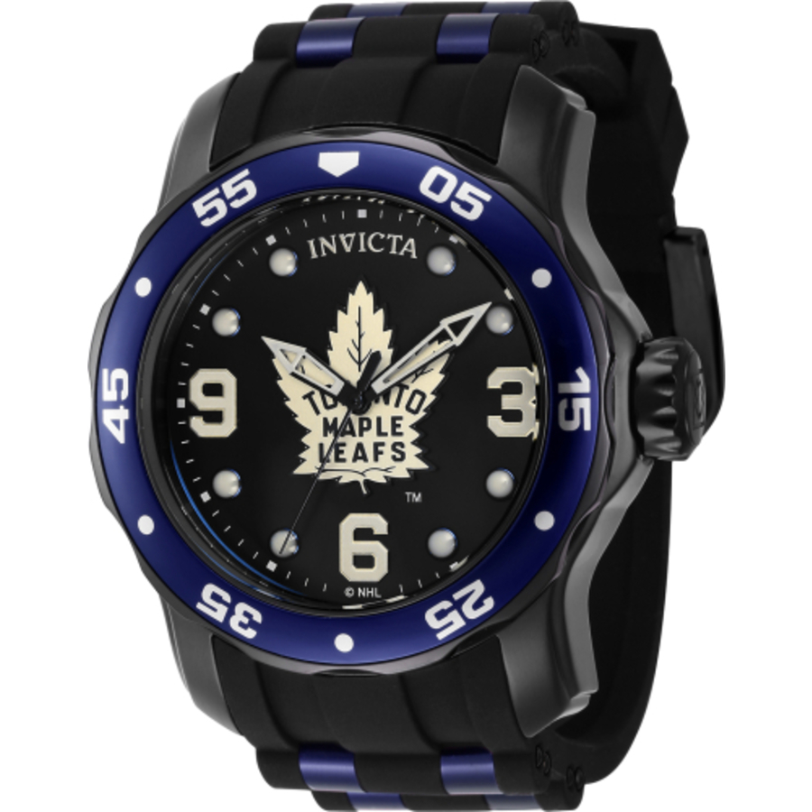 Invicta NHL Toronto Maple Leafs Quartz Black Dial Mens Watch 42648 75$