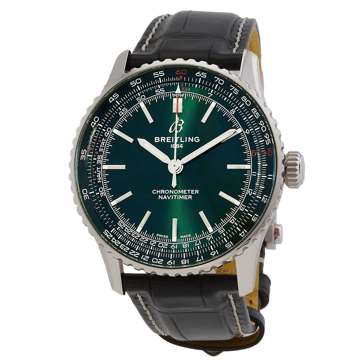 Breitling Navitimer Automatic Green Dial Mens Watch A17329371L1P1 4150$