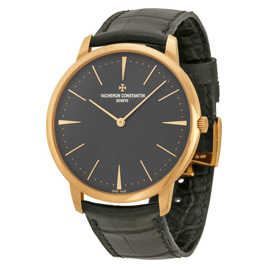 Vacheron Constantin Patrimony Grey Dial 18k Pink Gold Manual Mens Watch 81180000R-9162 18395$