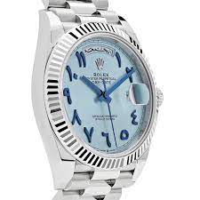 Rolex DayDate Automatic Chronometer Blue Dial Mens Watch 228236ICEARB