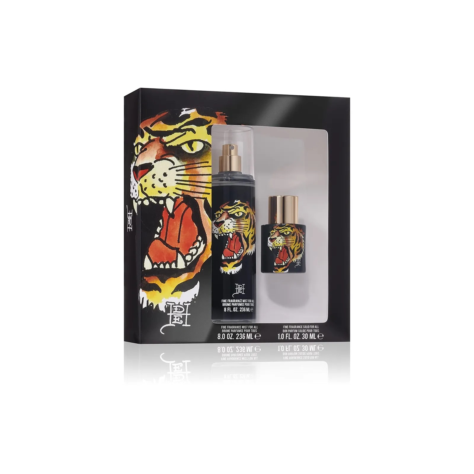 Ed Hardy Tiger Ink Christian Audigier 2 Pc Gift Set U 16$