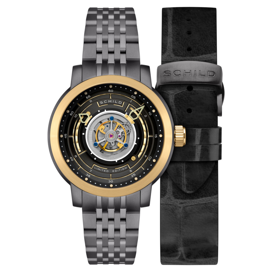 Schild Heinrich Cyclone Tourbillon Automatic Grey Dial Mens Watch SC-1011-77 1699$